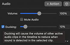 Audio ducking